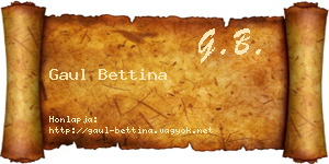 Gaul Bettina névjegykártya