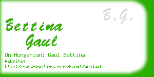 bettina gaul business card